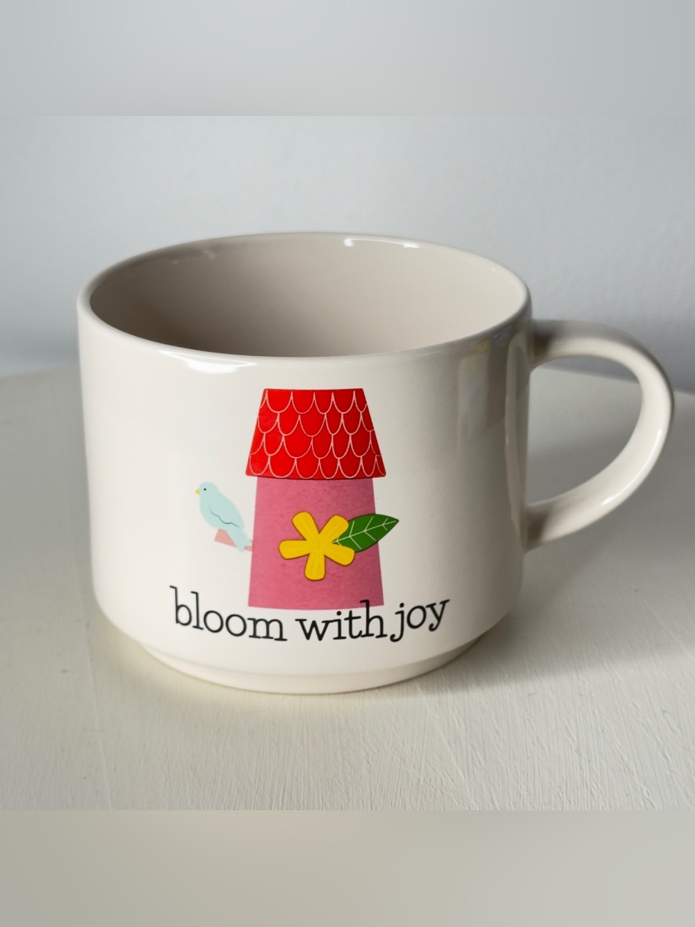 Boston Warehouse Bloom With Joy Mug with Bird & Birdhouse